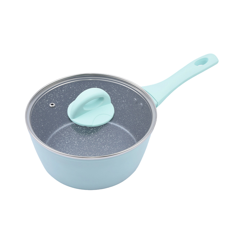 Casserole en aluminium forgé marbre gris