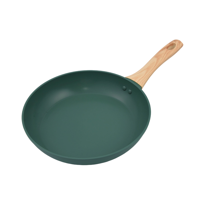 Batterie de cuisine en aluminium forgé avec revêtement antiadhésif vert forêt