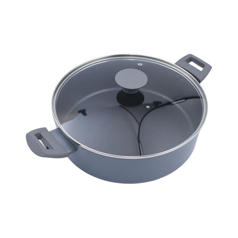 Cocotte peu profonde droite en aluminium forgé