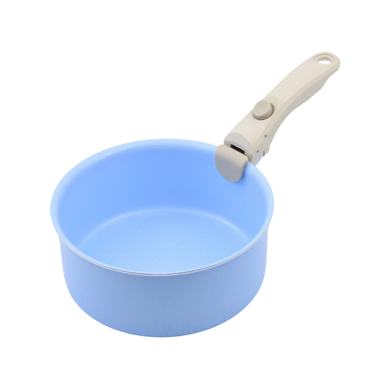 Casserole en aluminium pressé avec poignée amovible