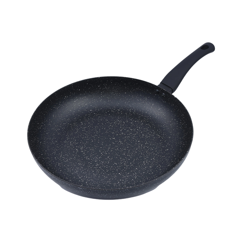 Poêle à Frire en Aluminium Pressé Marbre Noir