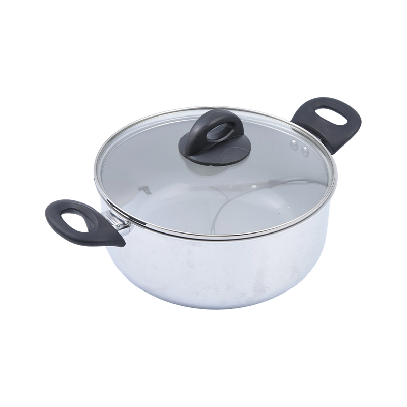 Cocotte en aluminium pressé finition miroir