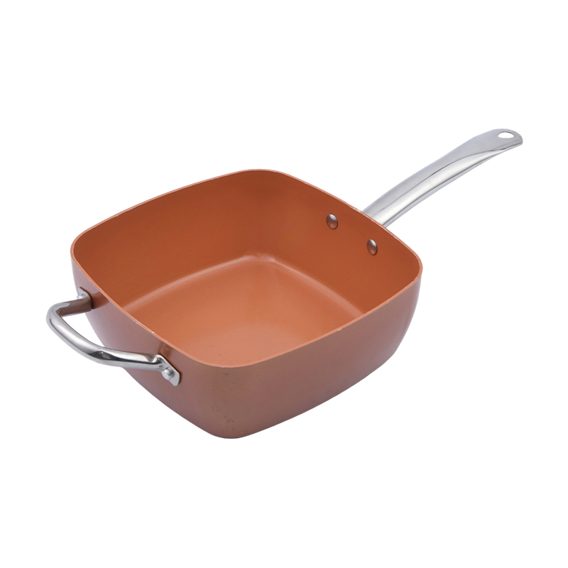 Casserole carrée en aluminium pressé